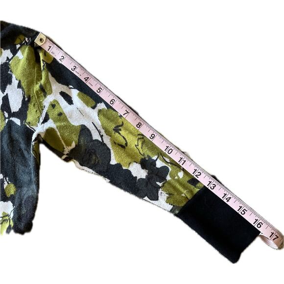 Valerie Bertinelli Button Down Cardigan Blue Green White 3/4 Sleeve XS - Picture 6 of 7